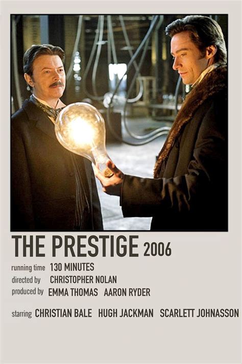 The Prestige Movie Polaroid | The prestige movie, Film posters ...