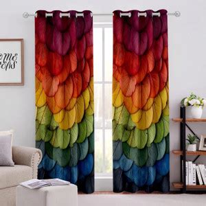 RootsCurtains 152.4 cm (5 ft) Window Polycotton Room Darkening Curtain ...
