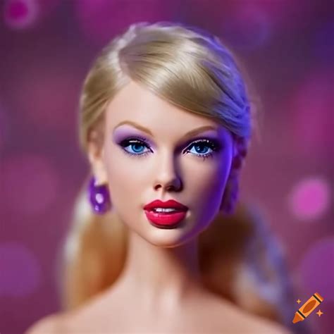 Taylor Swift portrayed as Barbie doll on Craiyon