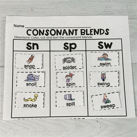 Teaching Consonant Blends in Kindergarten: Tips and Strategies - 4 ...