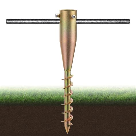 Buy Beach Umbrella Anchor, 17 Inches Heavy Duty Metal No Dig Ground ...