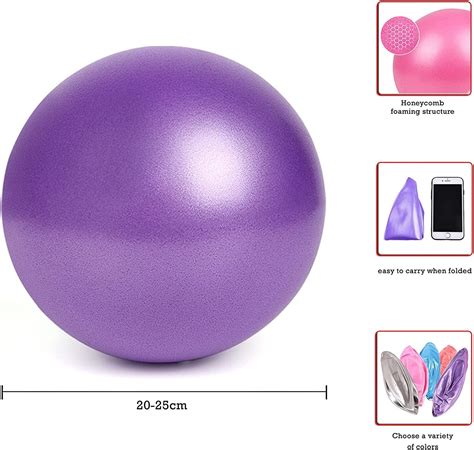Mini Exercise Ball 9 Inch - Red Pilates & Yoga Ball for Core Training ...