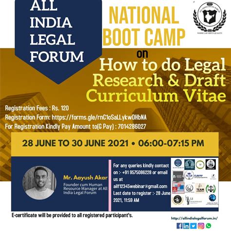A NATIONAL BOOT CAMP ON “HOW TO DO LEGAL RESEARCH AND DRAFT CURRICULUM ...