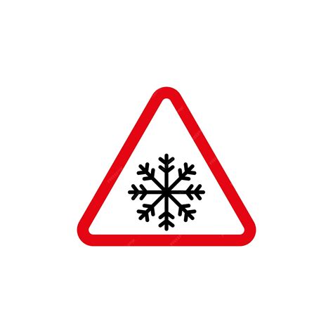 Premium Vector | Cold warning sign icon set Notice for low temperature conditions with cold ...
