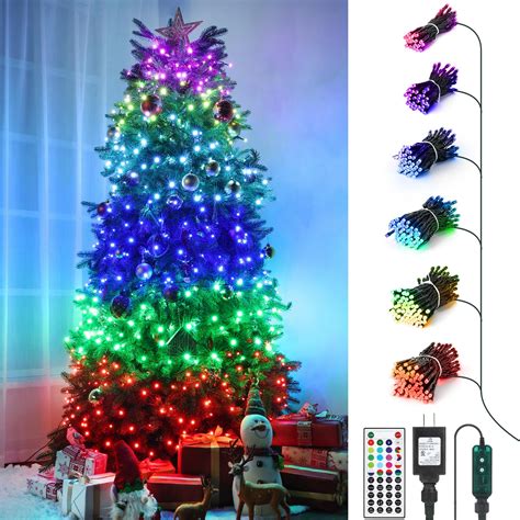 iBaycon RGB Christmas Tree Lights, 540 LED Color Changing Christmas ...