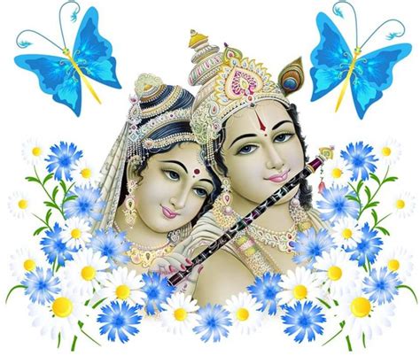Picniva Lord Shri Radha Krishna Wall Sticker & Murals Self Adhesive ...