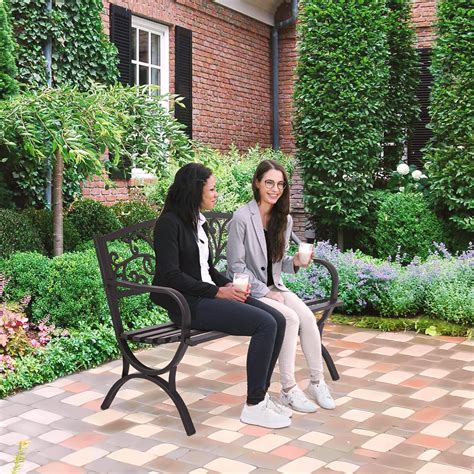 FDW Outdoor 50 Inches Garden Bench, Slatted Seat India | Ubuy