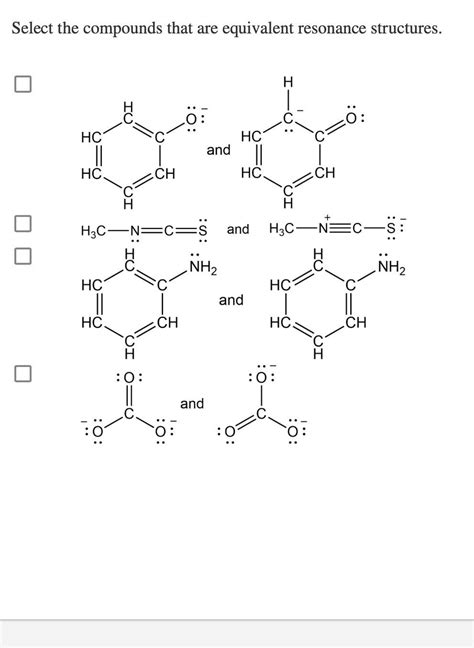Image result for Equivalent Resonance Structures