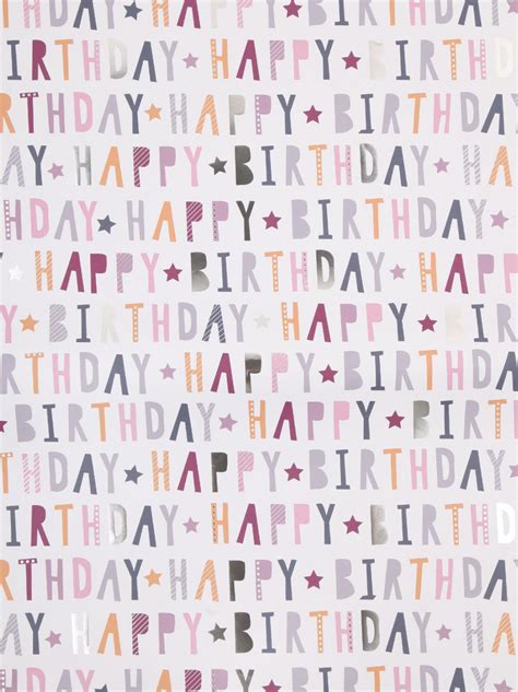 Happy Birthday Wrapping Paper Printable