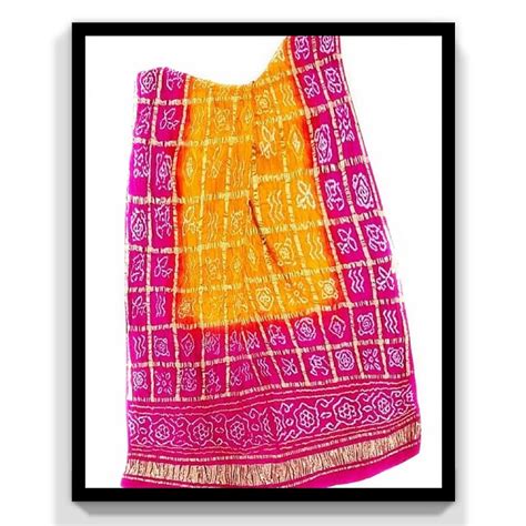 Pure Gaji Silk Bandhani Gharchola Dupatta - Leheriya.com
