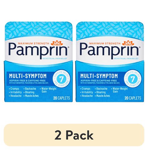 (2 pack) Pamprin Maximum Strength Multi-Symptom Menstrual Pain Relief ...