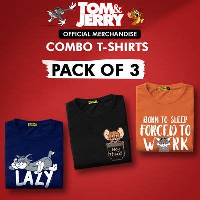 Combo T shirts - Buy Pack of Three and Two T shirts Combo Online India