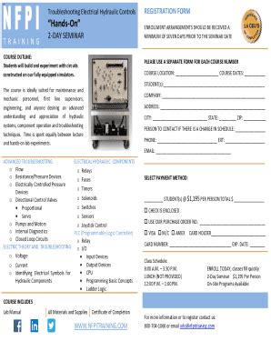 Fillable Online Training Schedule & Registration Form Fax Email Print ...