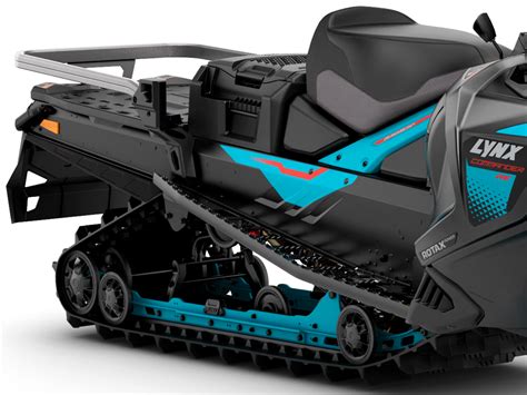 Flipable snowflap on the Lynx Commander RE snowmobile