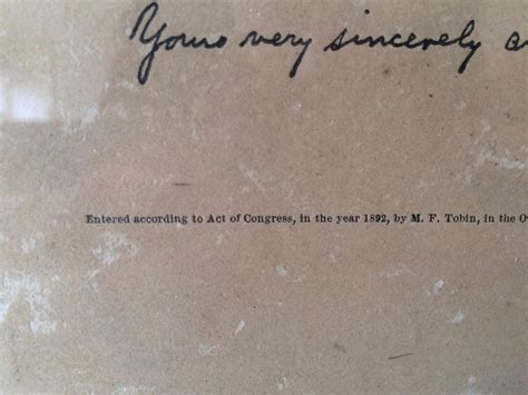 Original Rare 1892 Mrs. Bixby Letter Abraham Lincoln Antique Framed Old ...