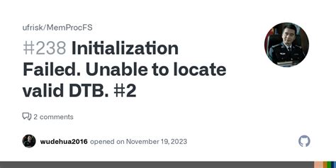 Initialization Failed. Unable to locate valid DTB. #2 · Issue #238 ...