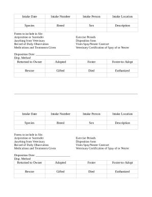 Fillable Online Spay & Neuter Receipt Form Fax Email Print - pdfFiller