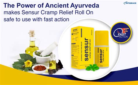Sensur Ayurvedic Cramp Relief Roll On - 3 X 50ml (Pack of 3)| Fast ...