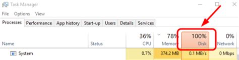Image result for In Task Manager Disk Is Showing 100