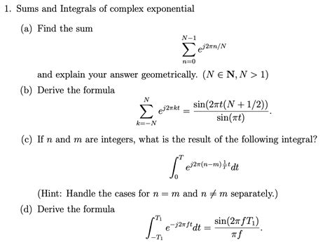 Image result for Complex Exponential Integral Formulas
