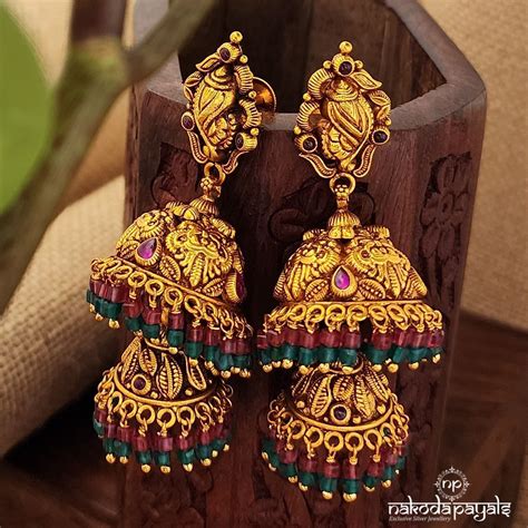 Silver Gold Plated Earrings – Page 4 – Nakoda Payals