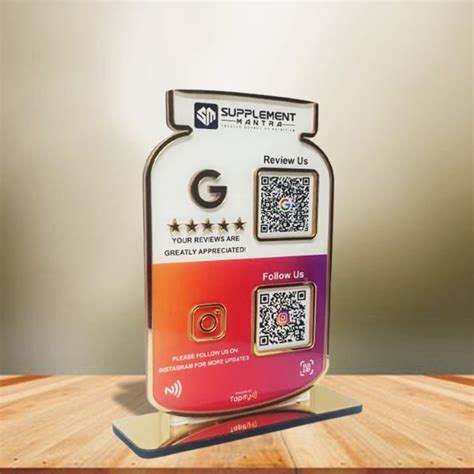 Tapify - Premium Protein Supplement - Theme Shaped Smart NFC 2-in-1 ...