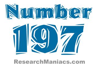 Number 197 - All about number one hundred ninety-seven