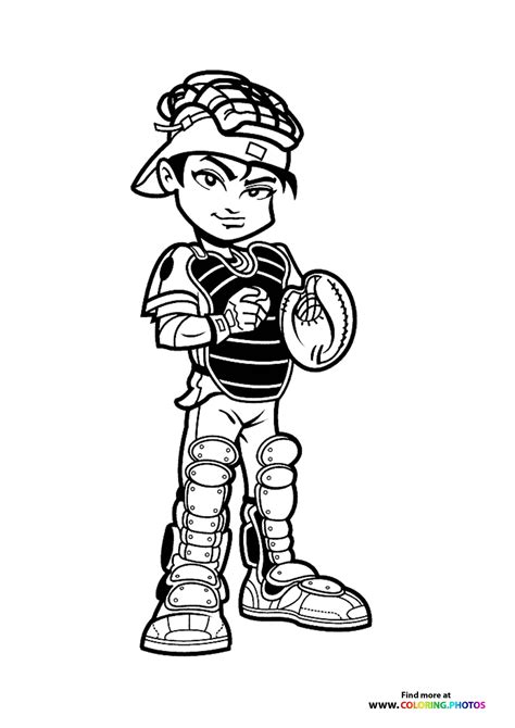 Baseball Coloring Pages 的图像结果