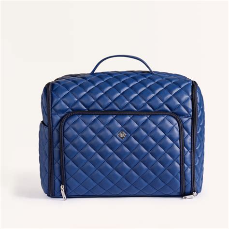 Blue Quilted Travel Bag Online - Premium Duffle Bag | Nestasia