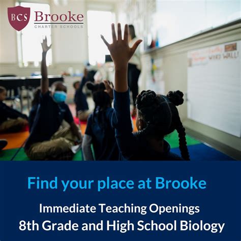 Brooke Charter Schools on LinkedIn: #hiring #school #teacher #recruitment