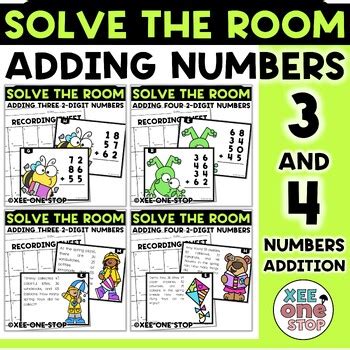 Adding Up to Four 2-Digit Numbers 的图像结果