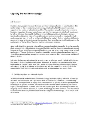 Supply Chain Network Design Notes - Supply Chain Network Design Rahul ...