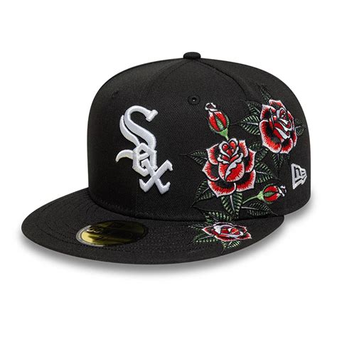 Chicago White Sox MLB Floral Black 59FIFTY Fitted Cap in 2025 | New era ...