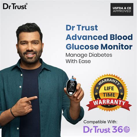 Dr Trust USA Blood Glucose Meter, Blood Sugar Test Machine