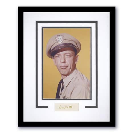 Buy Don Knotts "the Andy Griffith Show" SIGNED 'barney Fife' Framed ...