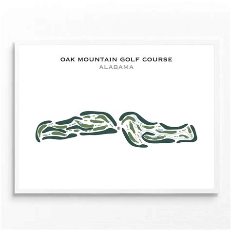 Buy the best printed golf course Oak Mountain Golf Course, Alabama