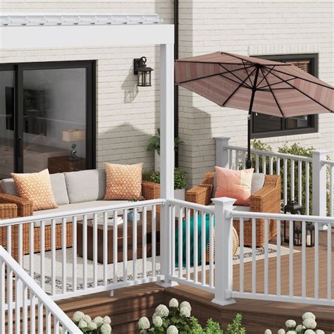 RDI Camden 6-ft x 36-in White Composite Deck Rail Kit in the Deck ...