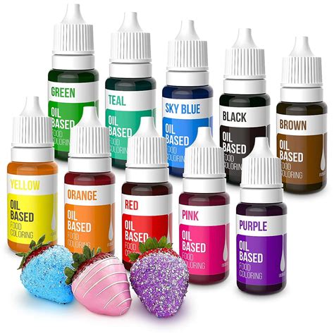 Nomeca 10 Colors Oil Based Food Coloring for India | Ubuy