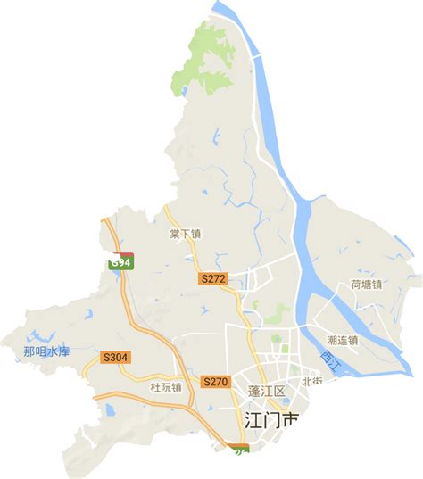 蓬江区高清电子地图