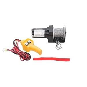 FORSAGE Car Electric Winch 0.9T, 12V Steel Cable, Cable Ø - 4.5mm 0,9T ...