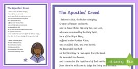 Apostles' Creed Prayer | Apostles' Creed Prayer Words | R.E.