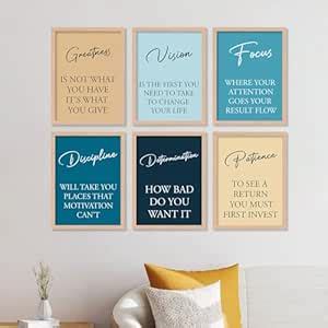 walllane - Motivational Wall Poster for Living Room, Bedroom, Office ...