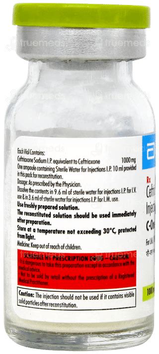 C One 1000Mg Injection: Uses, Side Effects, Price & Substitutes