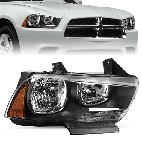 Snapklik.com : Halogen Headlight Assembly Fit For 2011-2014 Dodge Charger Headlamp Replacement ...