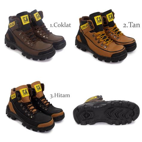 Jual Sepatu Caterpillar Argon Safety Boots Pria Proyek Tracking CAT ...