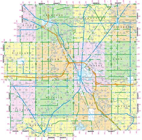 Wyandot County Townships | Wyandot County, OH