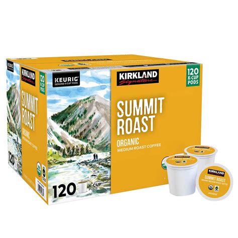 Buy Kirkland Signature Summit Roast Organic Medium Roast Coffee Pods ...