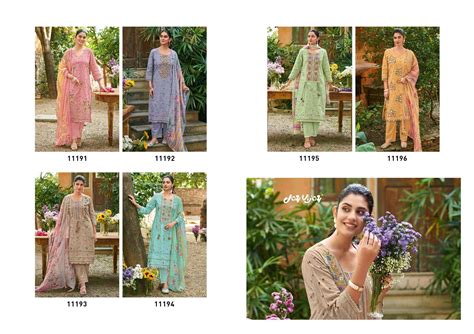 Jay Vijay Rang Baari Cotton Embroidered Dress Material Collection ...
