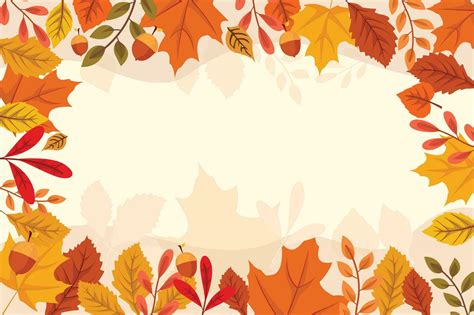 Autumn leaves background design template 29129748 Vector Art at Vecteezy