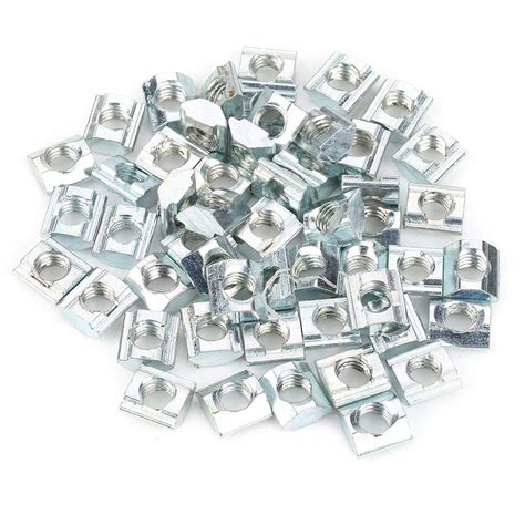 T Slot Aluminum Extrusion T-Slot Nut, 50Pcs T-Slot Fastener T Nut ...